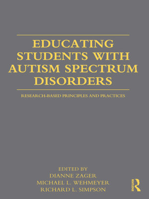 cover image of Educating Students with Autism Spectrum Disorders
